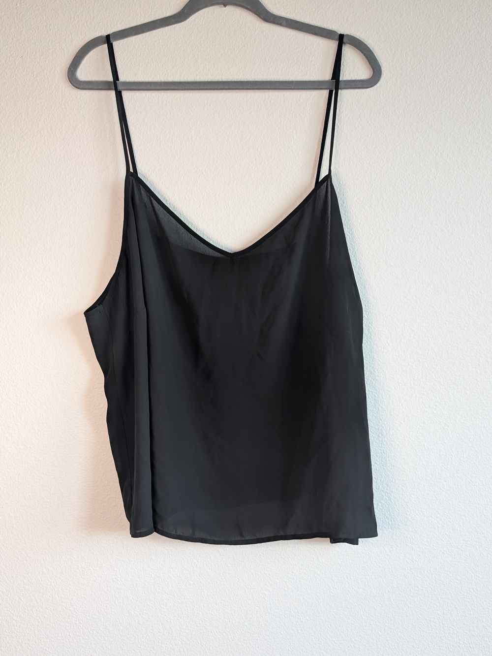Eloquii Black V-Neck Spaghetti Strap Cami